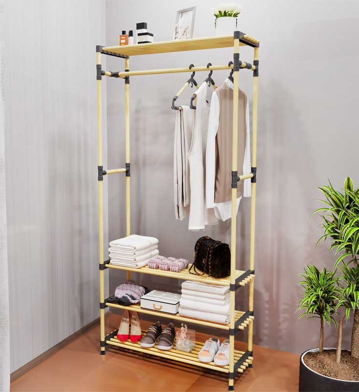 Otvoreni garderober sa policama Seowood RF-7704 - dodatni pogled