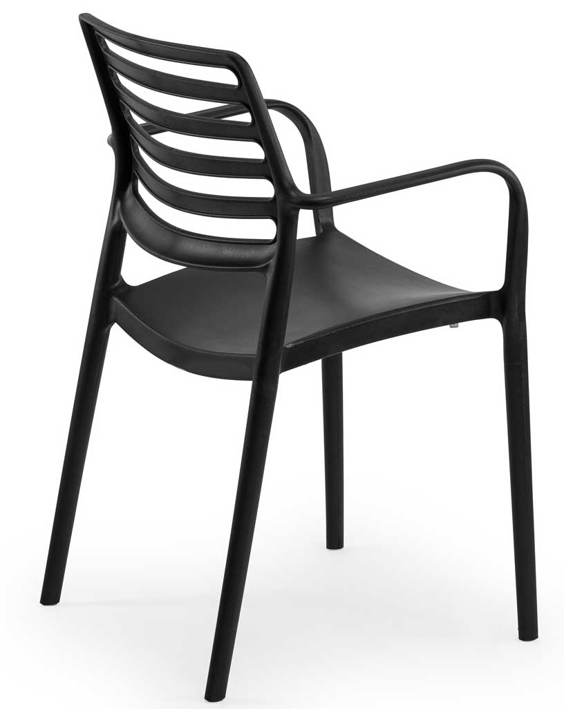 Baštenska stolica sa naslonima za ruke Tilia Louise XL Black - dodatni pogled