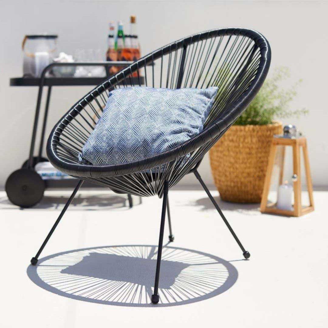 Garnitura Za Terasu Surry Coal - 2 Fotelje i Stočić - dodatni pogled