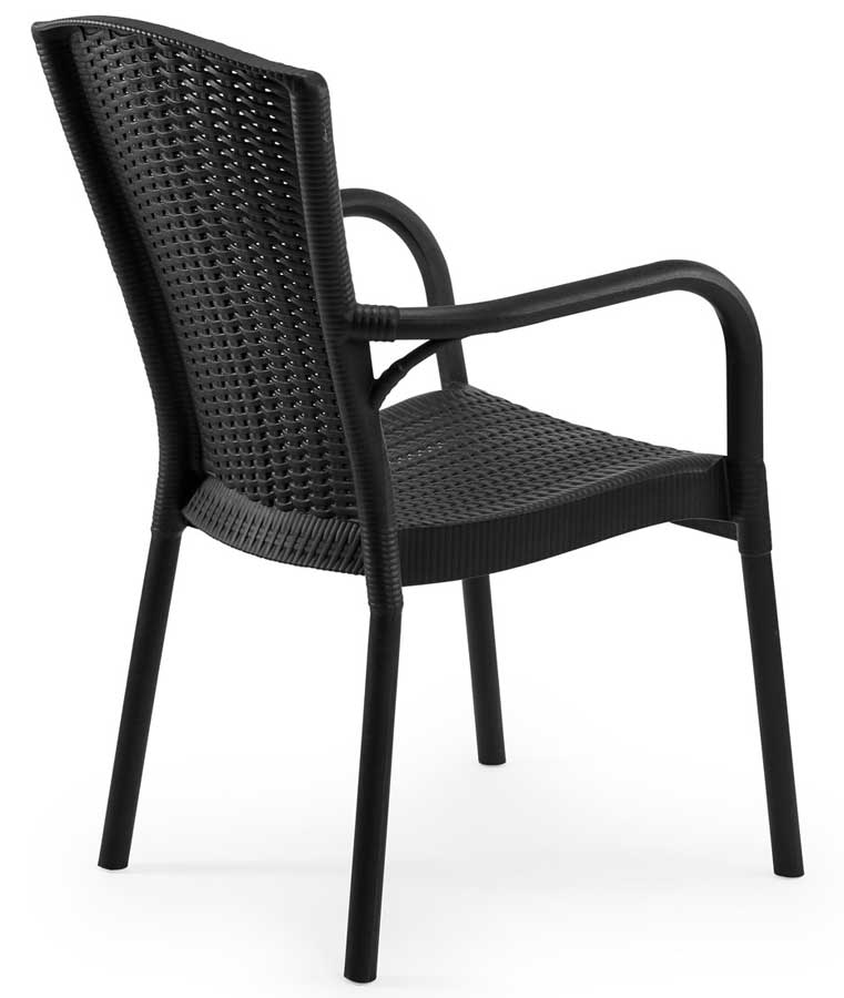 Baštenska stolica sa naslonima za ruke Tilia Royal Black - dodatni pogled