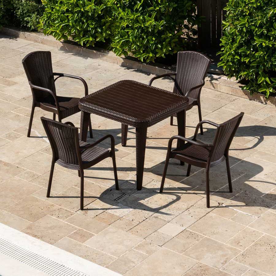 Tilia Garnitura za baštu ili terasu Royal + Osaka 90 Brown - dodatni pogled