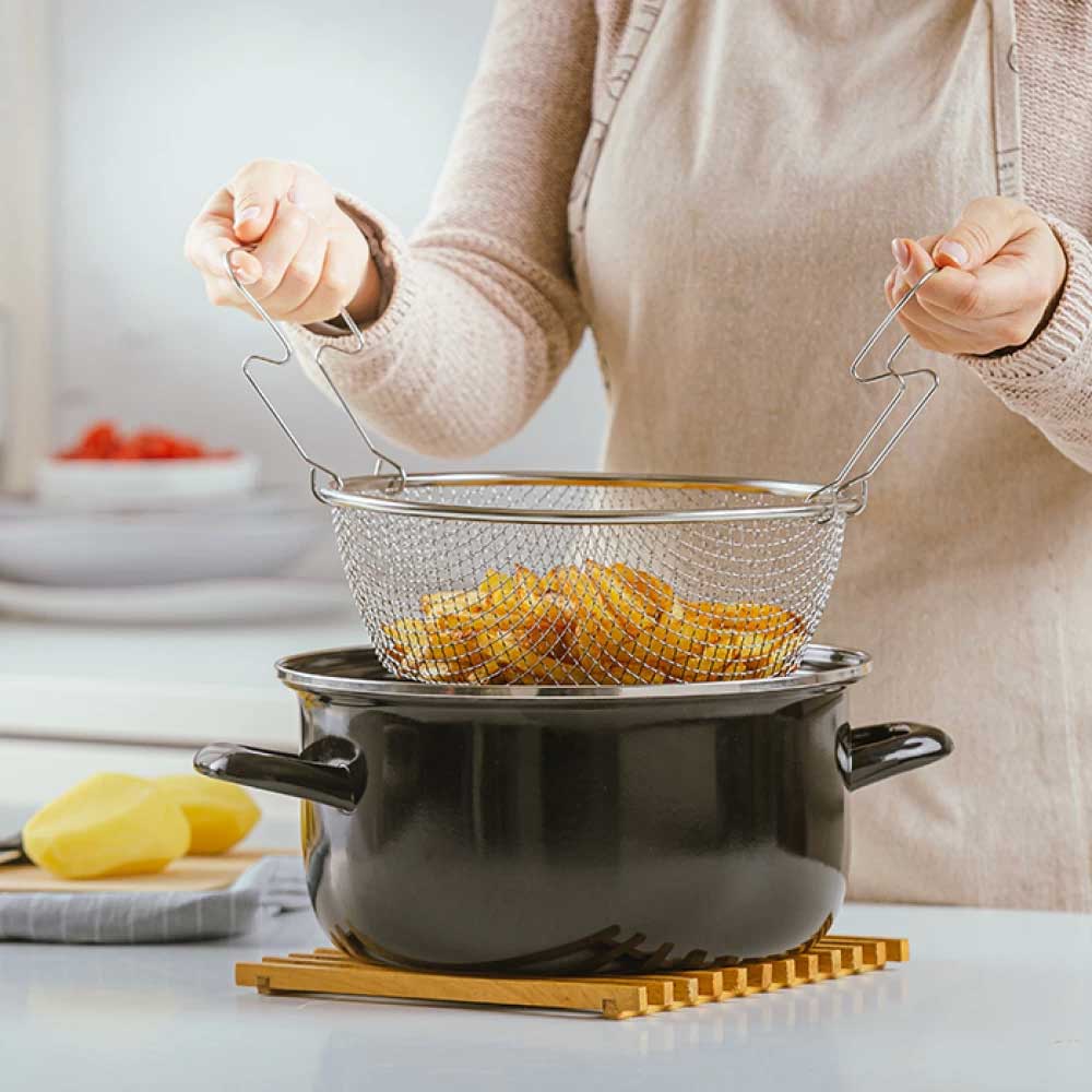 Šerpa sa rešetkom za pomfrit i staklenim poklopcem Nava 10-053-003 - dodatni pogled