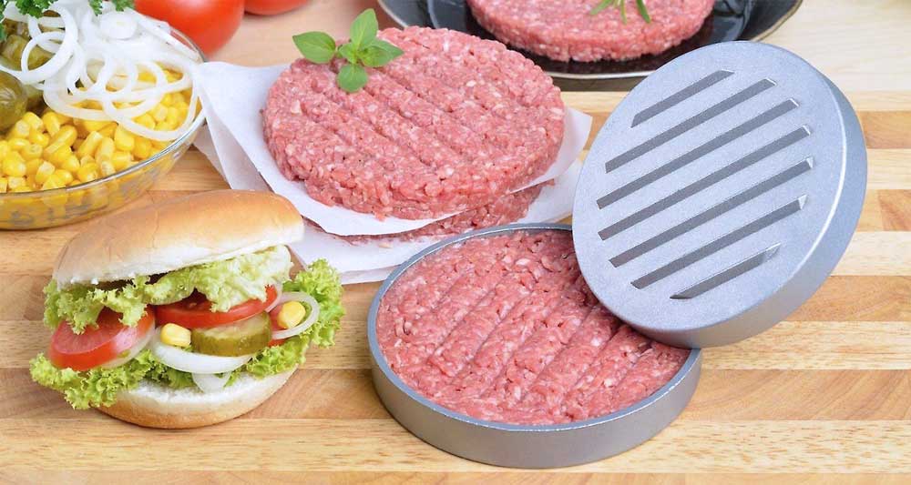 Mašina za mlevenje mesa sa ručnom presom za pljeskavice - dodatni pogled