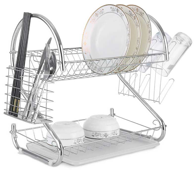Stalak za ceđenje posuđa sa dva nivoa Maestro MR1025-38 Chrome - dodatni pogled