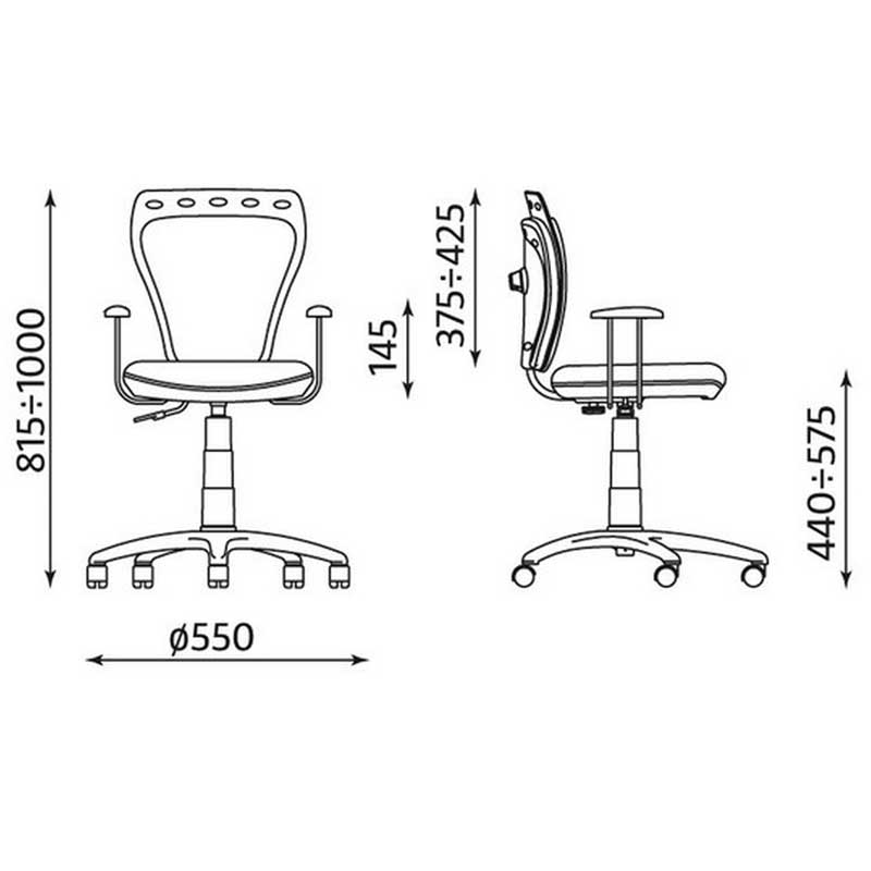 Dečija radna stolica Ministyle White Game - dodatni pogled