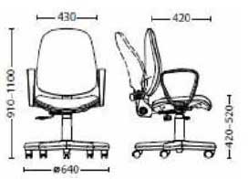 Dečija radna stolica Antara Black Cat - dodatni pogled