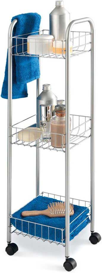 Polica Sa Točkićima Uzana Za Kuhinju, Kupatilo, Ostavu Metaltex Toronto Italija - dodatni pogled