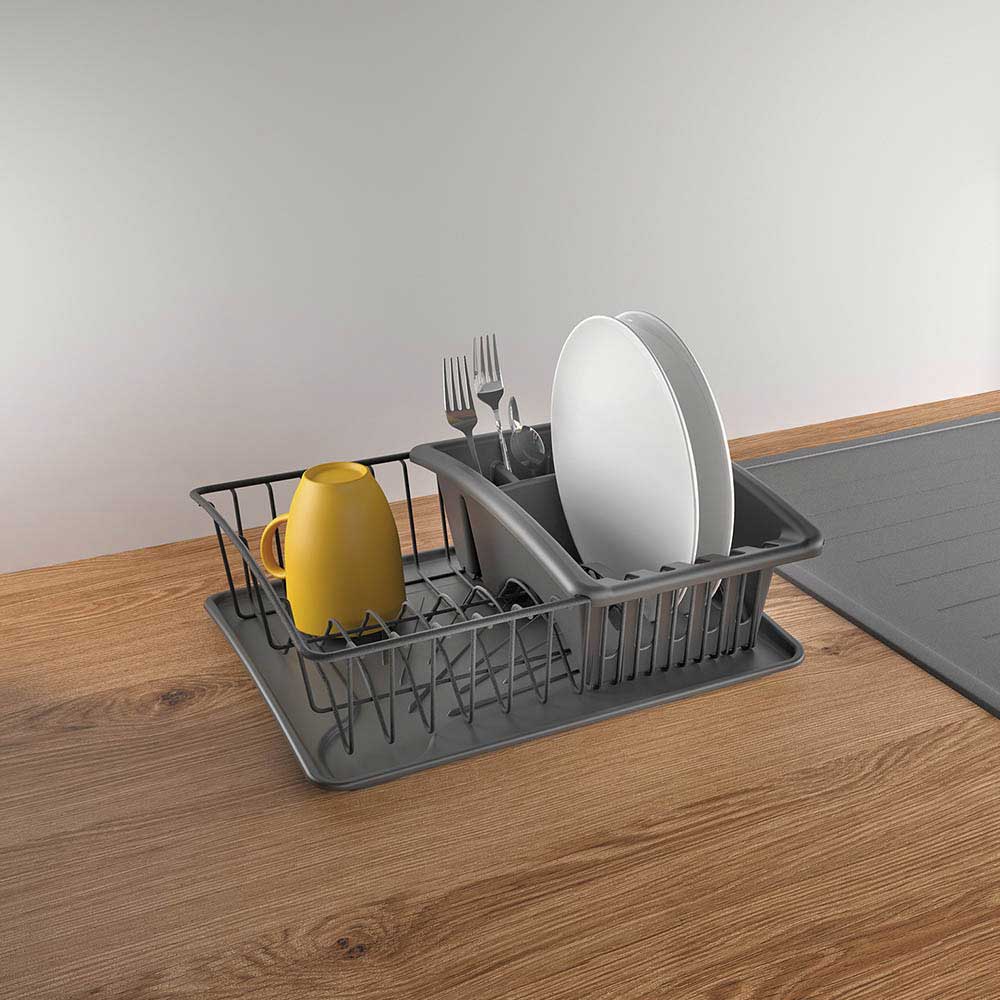 Metaltex Stalak za sušenje posuđa AquaTex Plus Lava - dodatni pogled