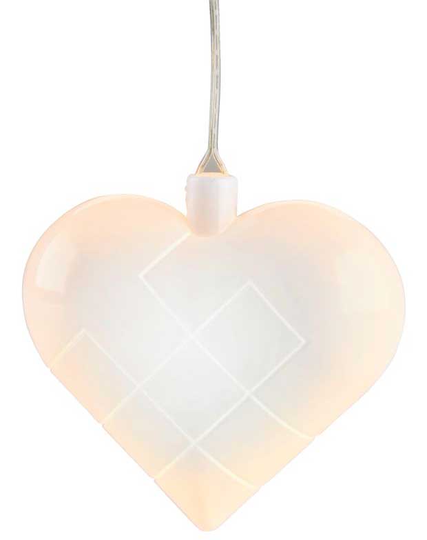 Svetleće srce LED Sa tajmerom Na baterije 11cm - dodatni pogled