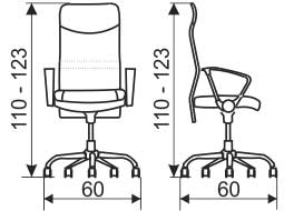 Radna stolica Nowy Styl Monti HB Mesh - dodatni pogled