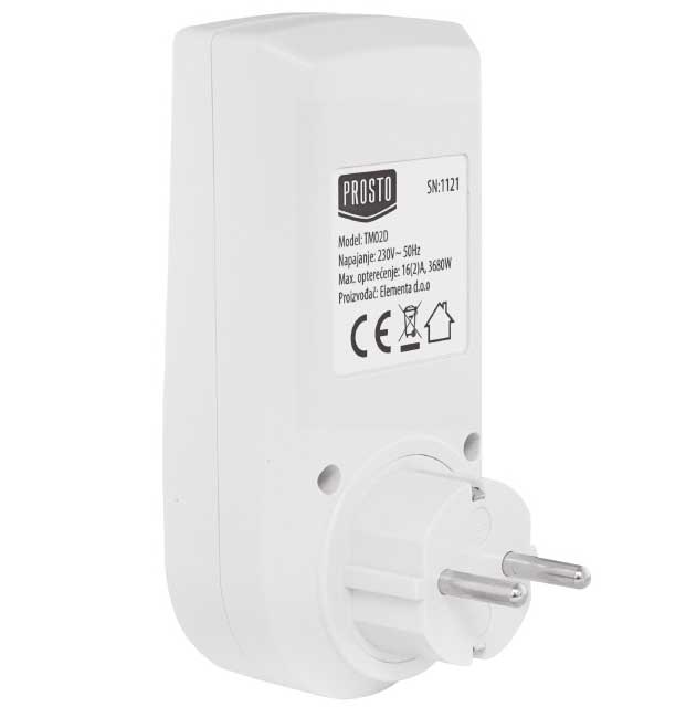 Digitalni vremenski prekidač TM02D 3680W - dodatni pogled