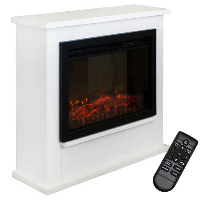 Električni samostojeći kamin sa efektom plamena Hunor Alfa - dodatni pogled