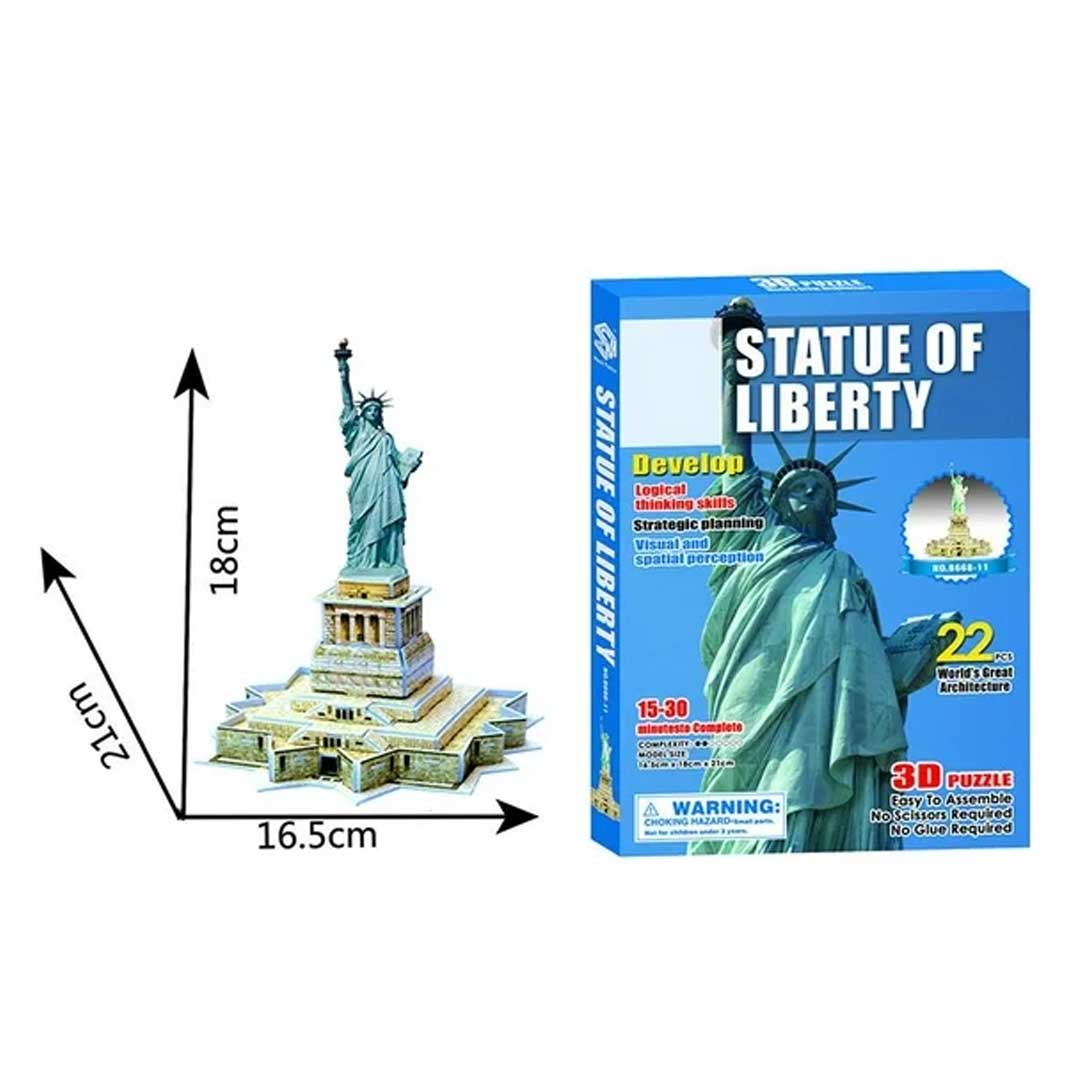 3D Puzzle Statue Of Liberty - World's Greatest Architecture - dodatni pogled