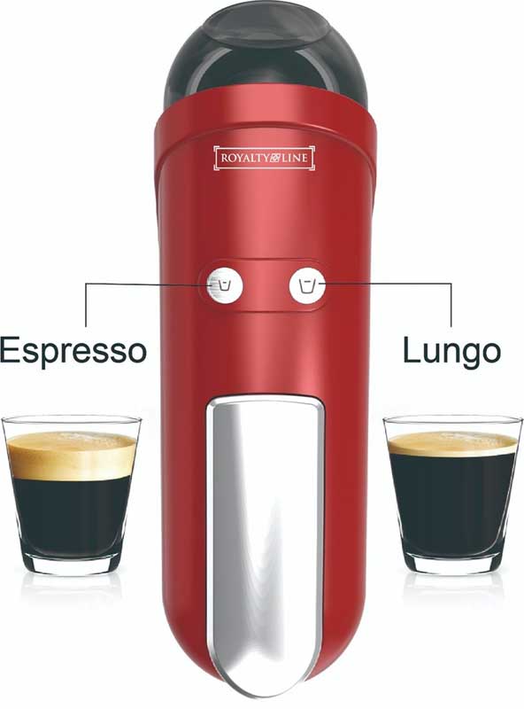 Aparat za espresso kafu iz kapsula Royalty Line NES4702 Red - dodatni pogled