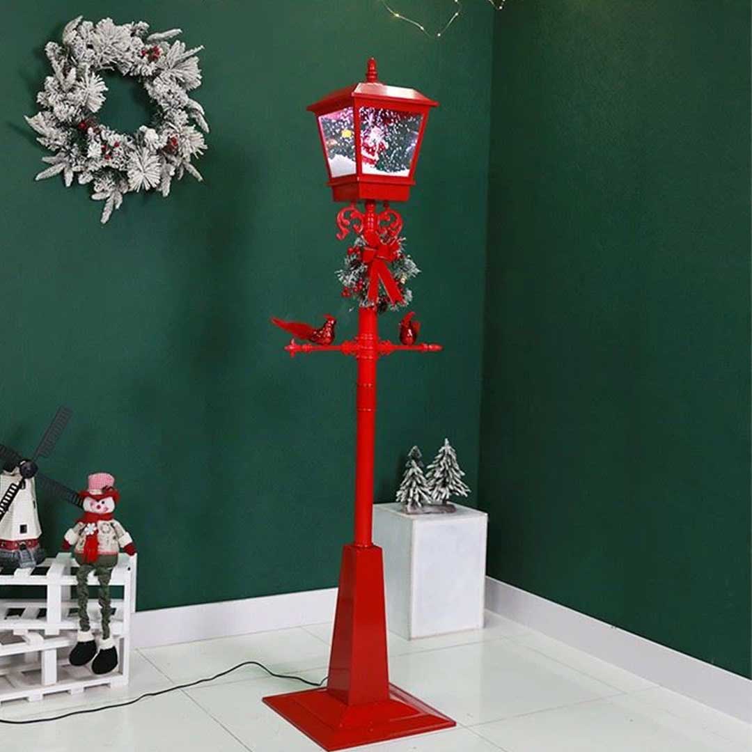 Ulična Lampa Sa Snegom i Melodijama 180 cm Red Monti - dodatni pogled
