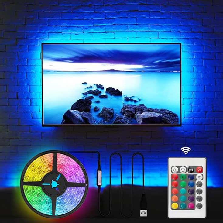 Multicolor LED traka 3m sa napajanjem preko USB priključka - dodatni pogled