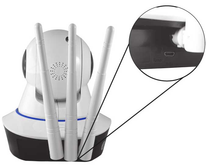 IP Wi-Fi Smart kamera za dnevno i noćno snimanje WFIP-5203 - dodatni pogled