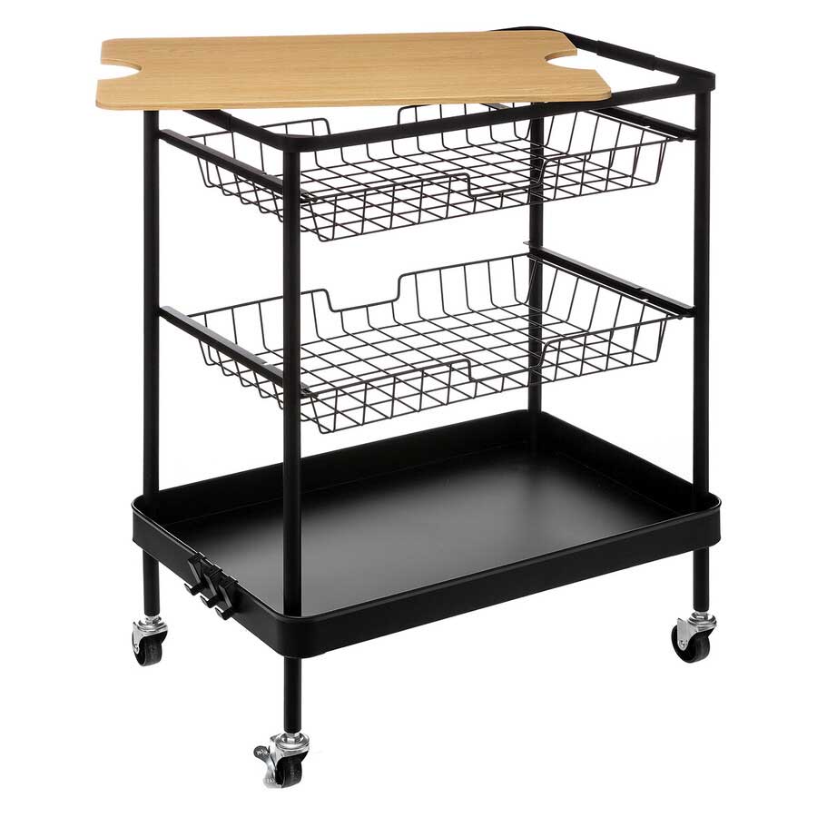 Kuhinjska Polica Sa Točkićima i Daskom Za Sečenje - dodatni pogled