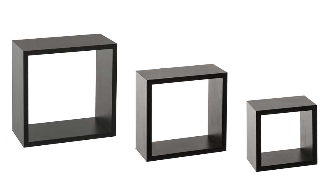 Zidne Police 5Five Fixy 3 Komada Black - dodatni pogled