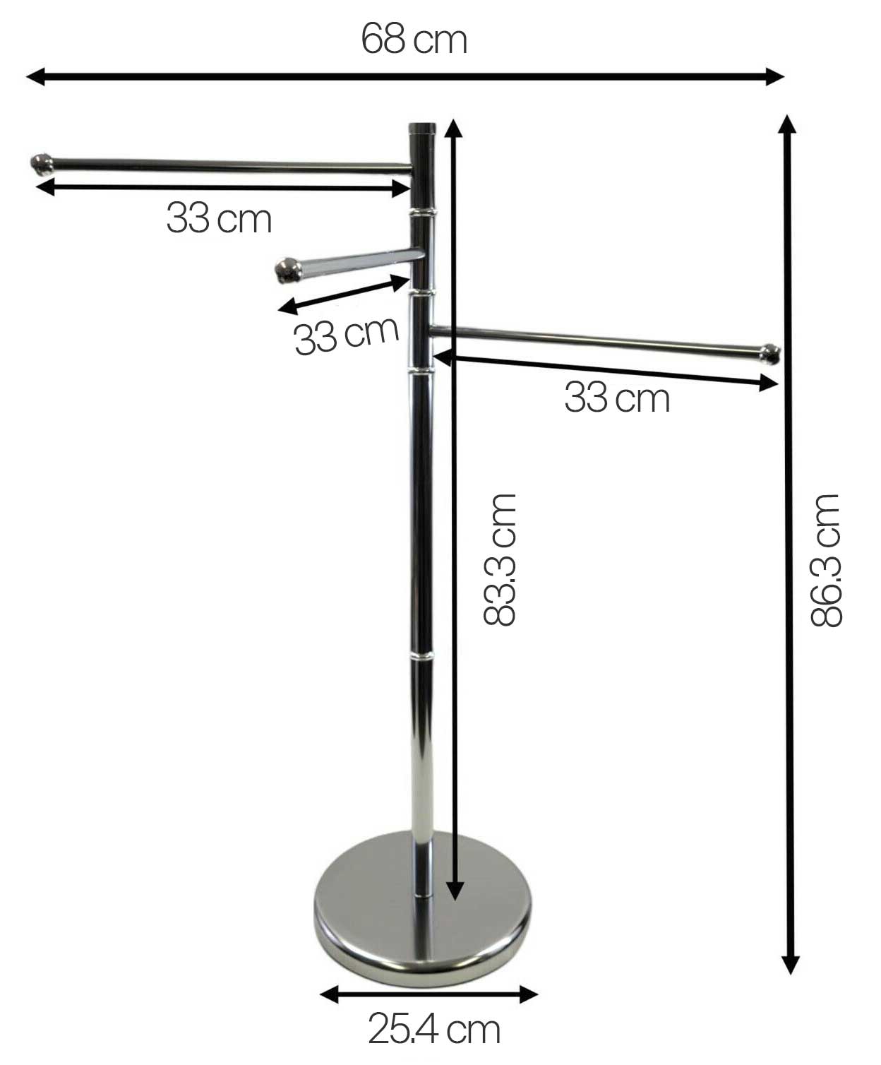 Držač Peškira Samostojeći Tendence  - dodatni pogled