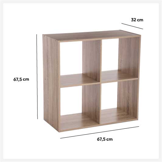 Polica Mix n Modul  4 Odeljka 5Five MDF NATURAL - dodatni pogled