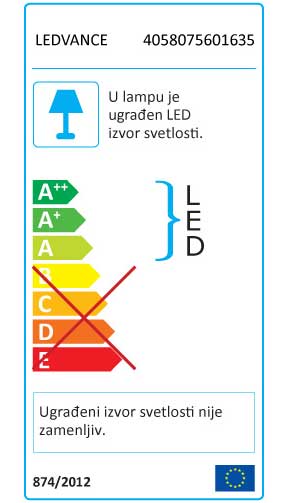 Vodootporna zidna LED lampa Strela 120cm 36W Ledvance Dnevna svetlost - dodatni pogled