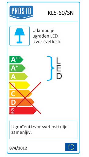 LED lampa sa prekidačem 15W KL5-60/SN - dodatni pogled