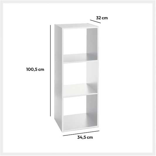 Modularna Polica MIX & MODUL Bela - dodatni pogled