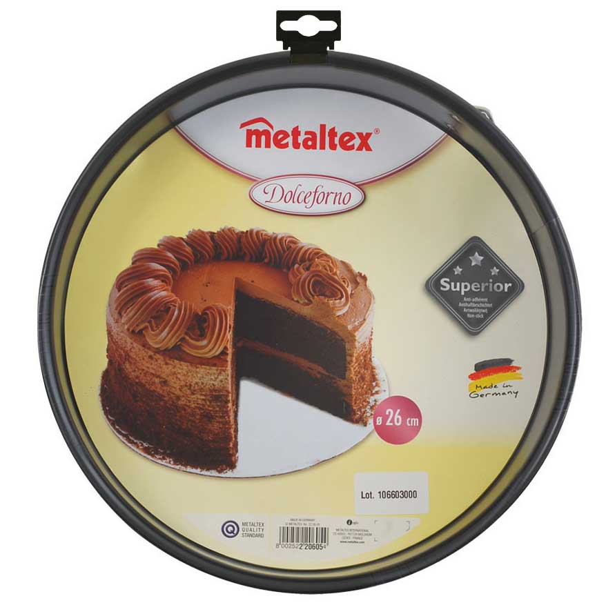 Okrugli Kalup Za Pečenje Torti, Kolača, Pogača sa Mehanizmom Metaltex - dodatni pogled