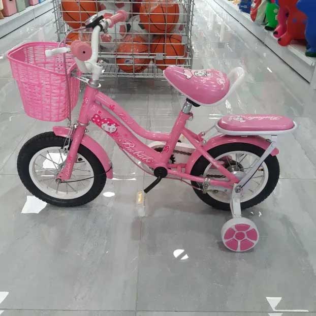 Dečiji Bicikl Za Devojčice - Sa Pomoćnim Točkovima - 12 Inča - Roze - dodatni pogled