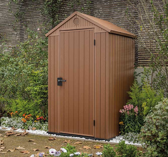 Pomoćna kućica za baštu i dvorište Šupa Keter Darvin 4X4FT braon - dodatni pogled