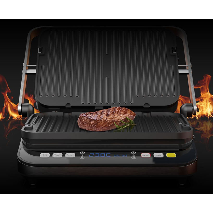 Aeno EG1 3u1 električni roštilj 2000W Touch Control - dodatni pogled