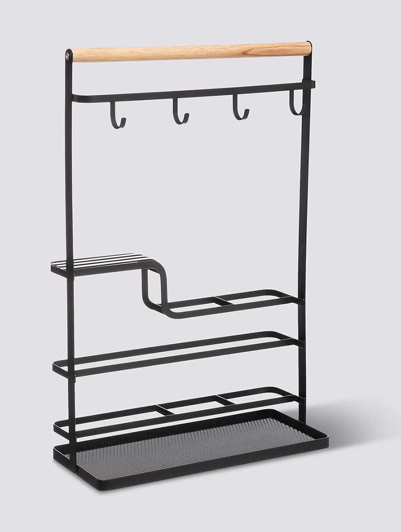 Polica Za Kuhinjski Pribor Bambus - Metal 5five Simply Smart - dodatni pogled