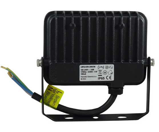 LED reflektor 20W Dnevno svetlo LRF024EW-20W/BK - dodatni pogled