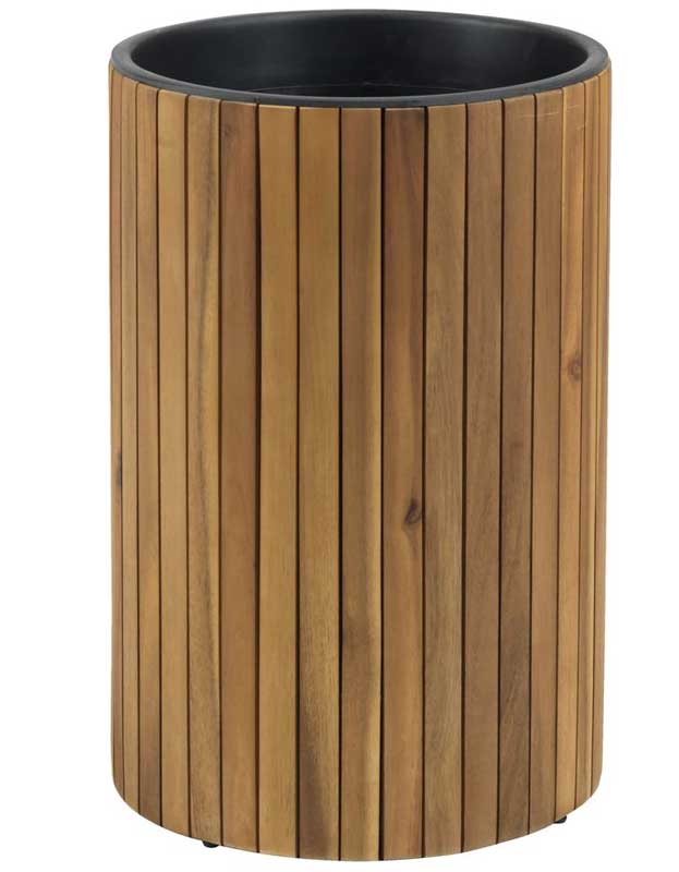 Visoka saksija za cveće od drveta bagrema V50cm - dodatni pogled