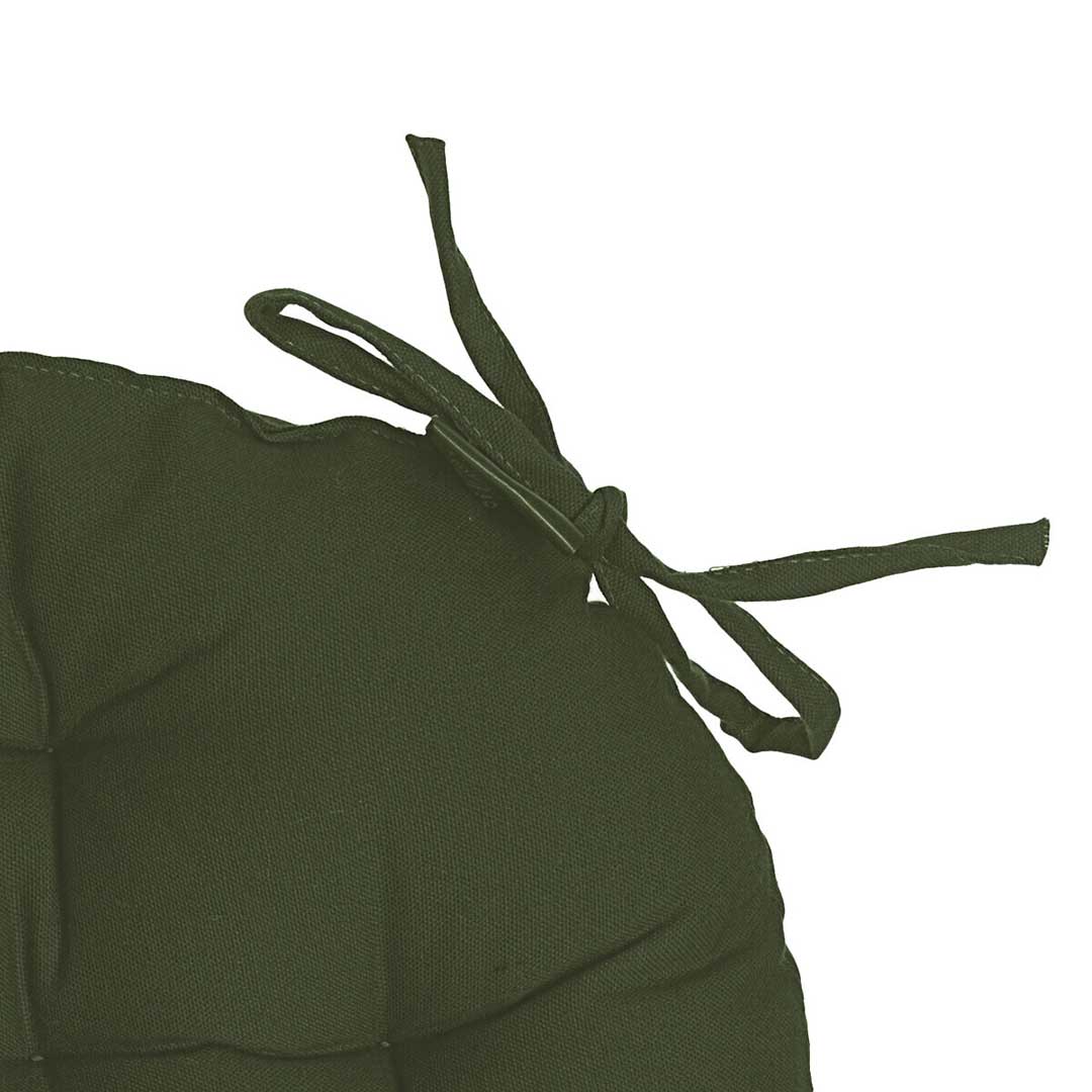 Okrugli Jastuk Za Stolicu Pod ili Palete Zeleni, Pamuk 40 cm Atmosphera Createur d Interieur - dodatni pogled