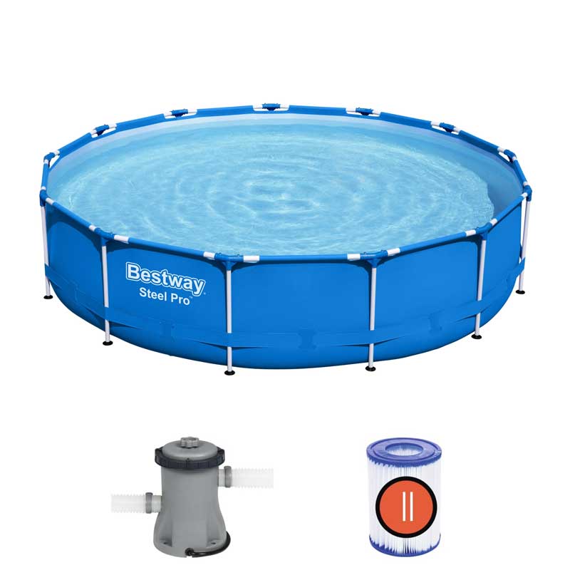 Bazen sa metalnom konstrukcijom i filter pumpom Bestway 396x84cm 5612E - dodatni pogled