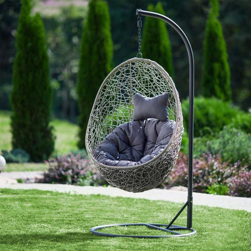 Viseća ljuljaška sa postoljem i udobnim jastukom Dajar Patio - dodatni pogled