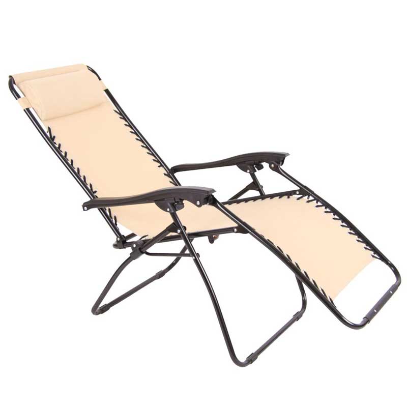 Sklopiva Stolica Ležaljka Za Opuštanje Dajar Patio Beige - dodatni pogled