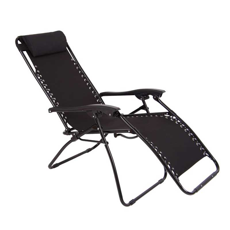 Sklopiva Stolica Ležaljka Za Opuštanje Dajar Patio Black - dodatni pogled