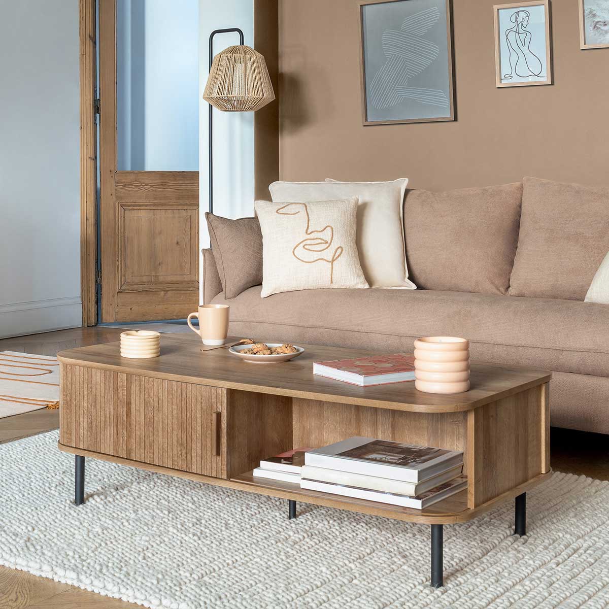 Moderan, Lep i Prostran Klub Sto sa rolo vratima - Atmosphera Colva 120 x 60 cm - dodatni pogled