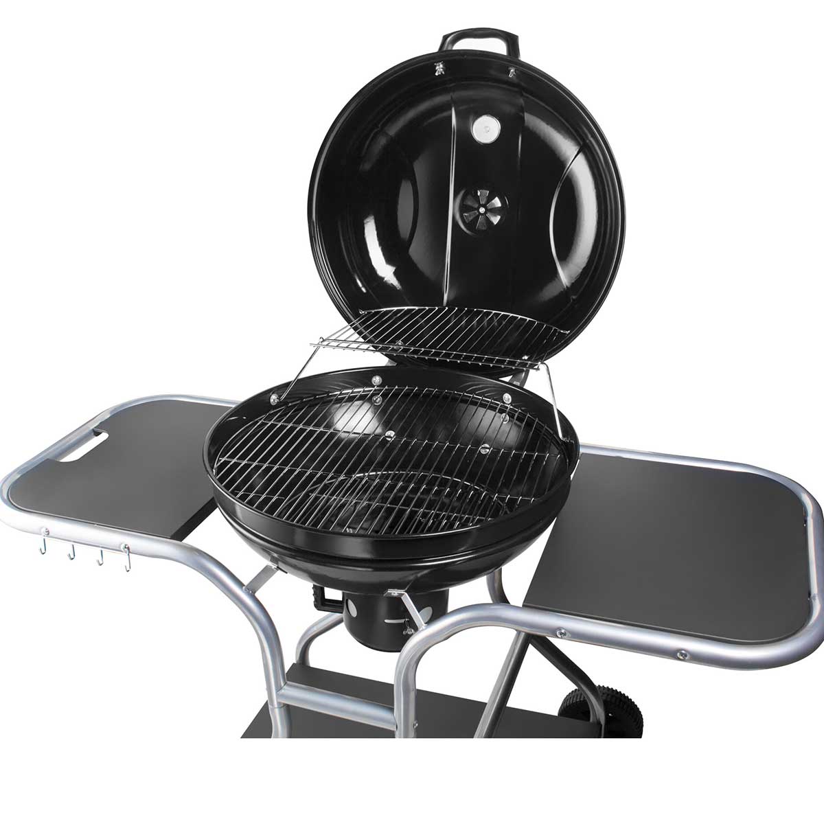 FIELDMANN Roštilj na Ćumur Sa Termometrom, Poklopcem, Policama i Točkovima - dodatni pogled