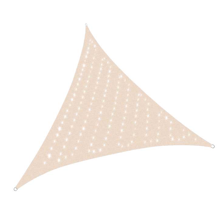 Tenda sa solarnom LED rasvetom Solarno jedro 3x3x3m - dodatni pogled