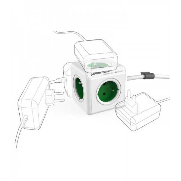 PowerCube produžni kabl sa 5 utičnica 1.5m Green - dodatni pogled