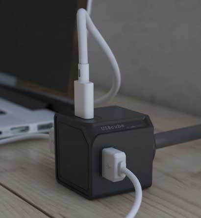 USB Cube Punjač za mobilne uređaje 2xUSB-A 2xUSB-C - dodatni pogled
