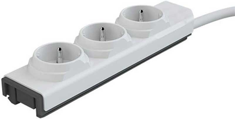 Modularni produžni kabl sa tri utičnice 3m DesignNest PowerStrip White - dodatni pogled
