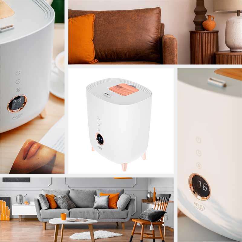 Ultrazvučni ovlaživač vazduha 4 lit. Adler AD 7972 white - dodatni pogled