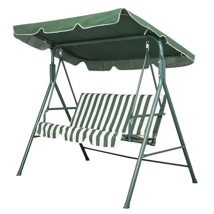 Ljuljaška Za Terasu i Dvorište Trosed Sa Zeleno Belim Prugama - dodatni pogled