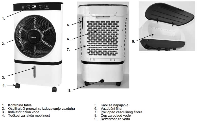 Rashladni uređaj na bazi vode ili leda Iskra ML-301DL - dodatni pogled