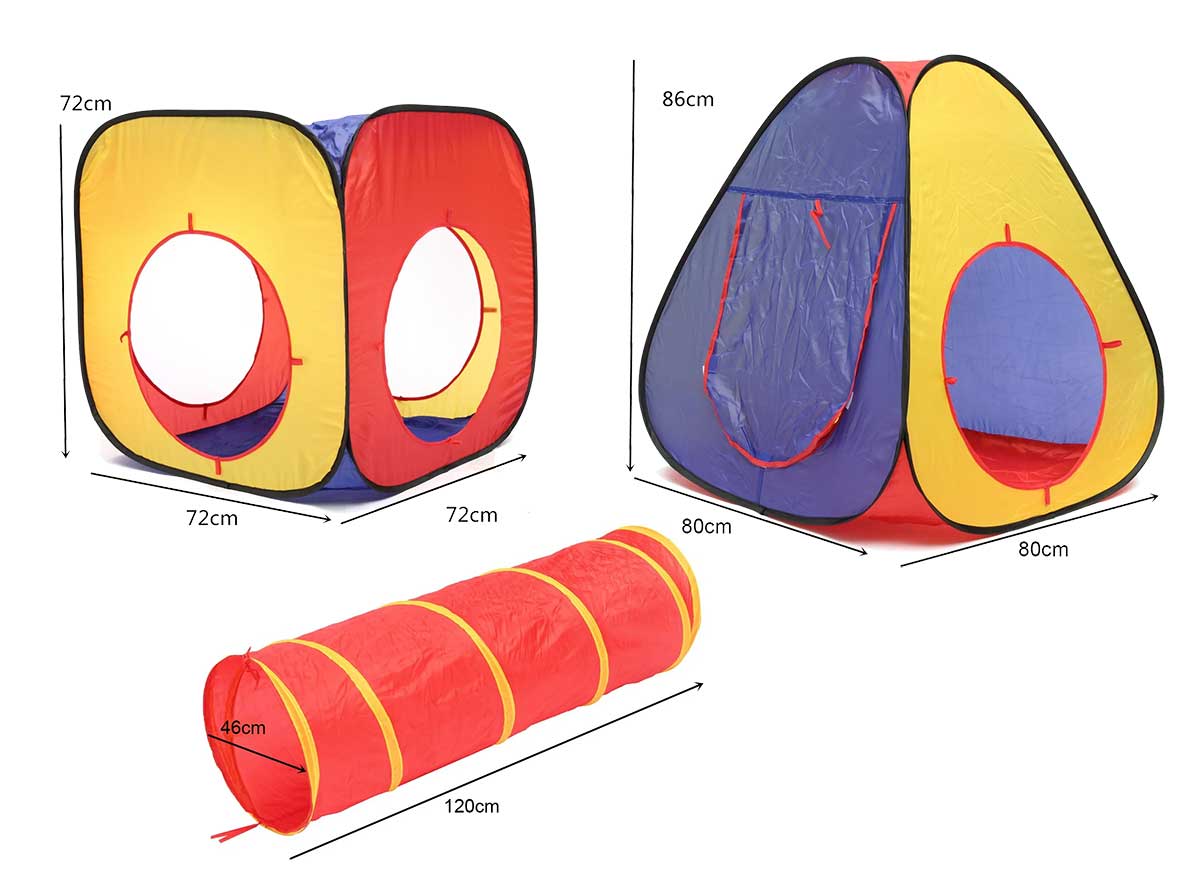 Dva Dečija Šatora sa Tunelom - dodatni pogled